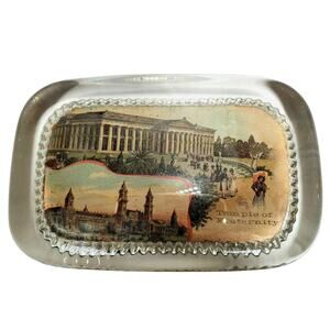 Temple Of Fraternity Building Photo Glass Paperweight St. Louis